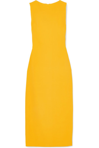Brandon Maxwell  Yellow satin dress, Dress, Fashion
