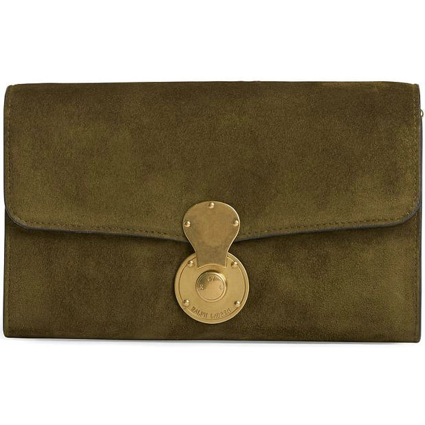 khaki green clutch bag