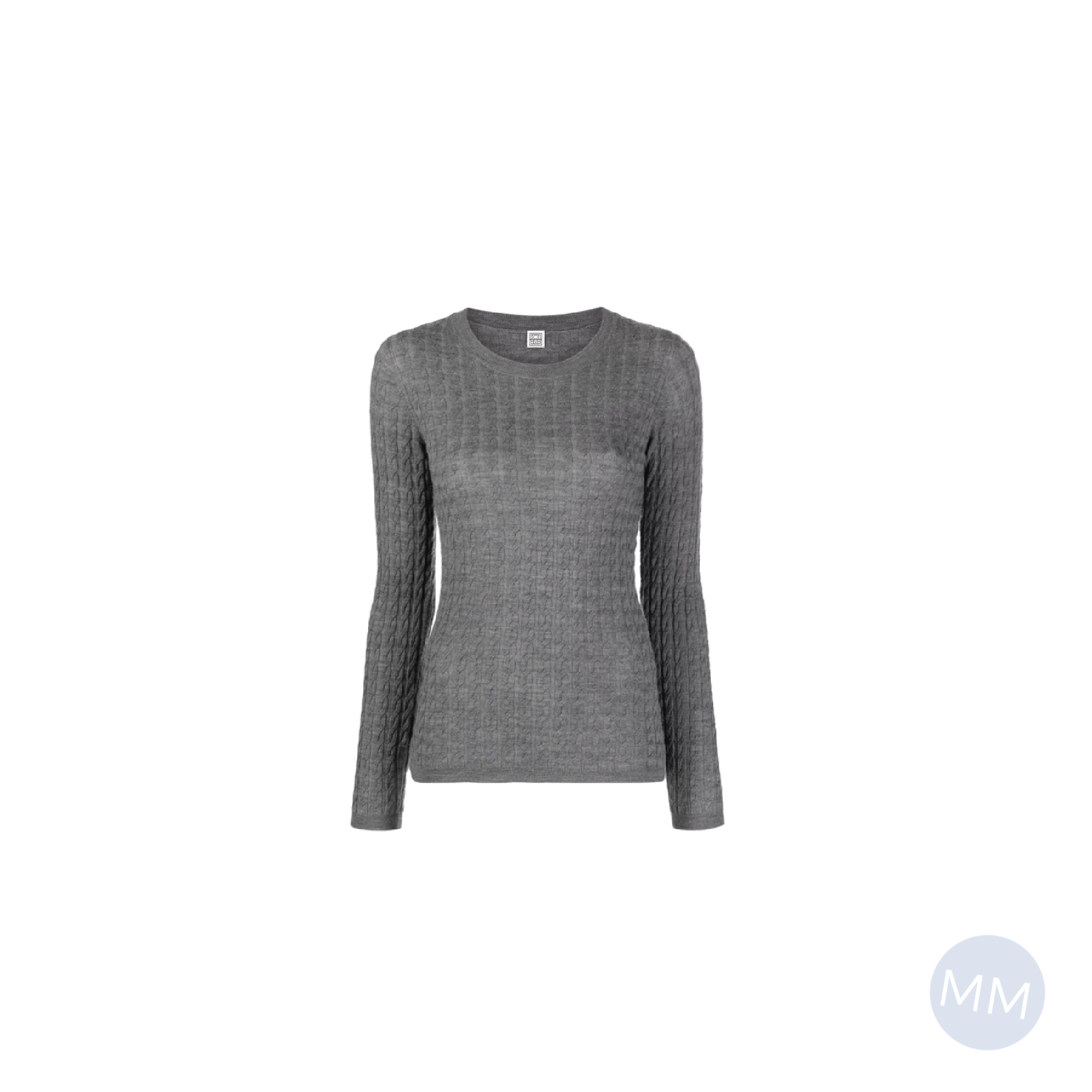Short-Sleeved Draped Sweater Black Wool Knit